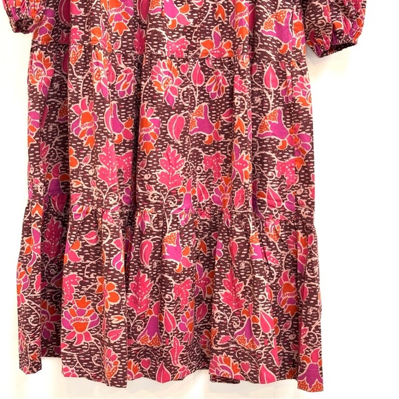 Summersalt Countryside Poplin Button Down Midi Dress Vineyard Blooms Pinot 2X - Picture 10 of 16